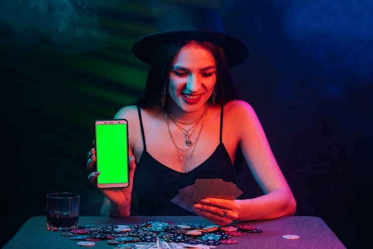 Layar permulaan permainan arcade dengan pilihan taruhan